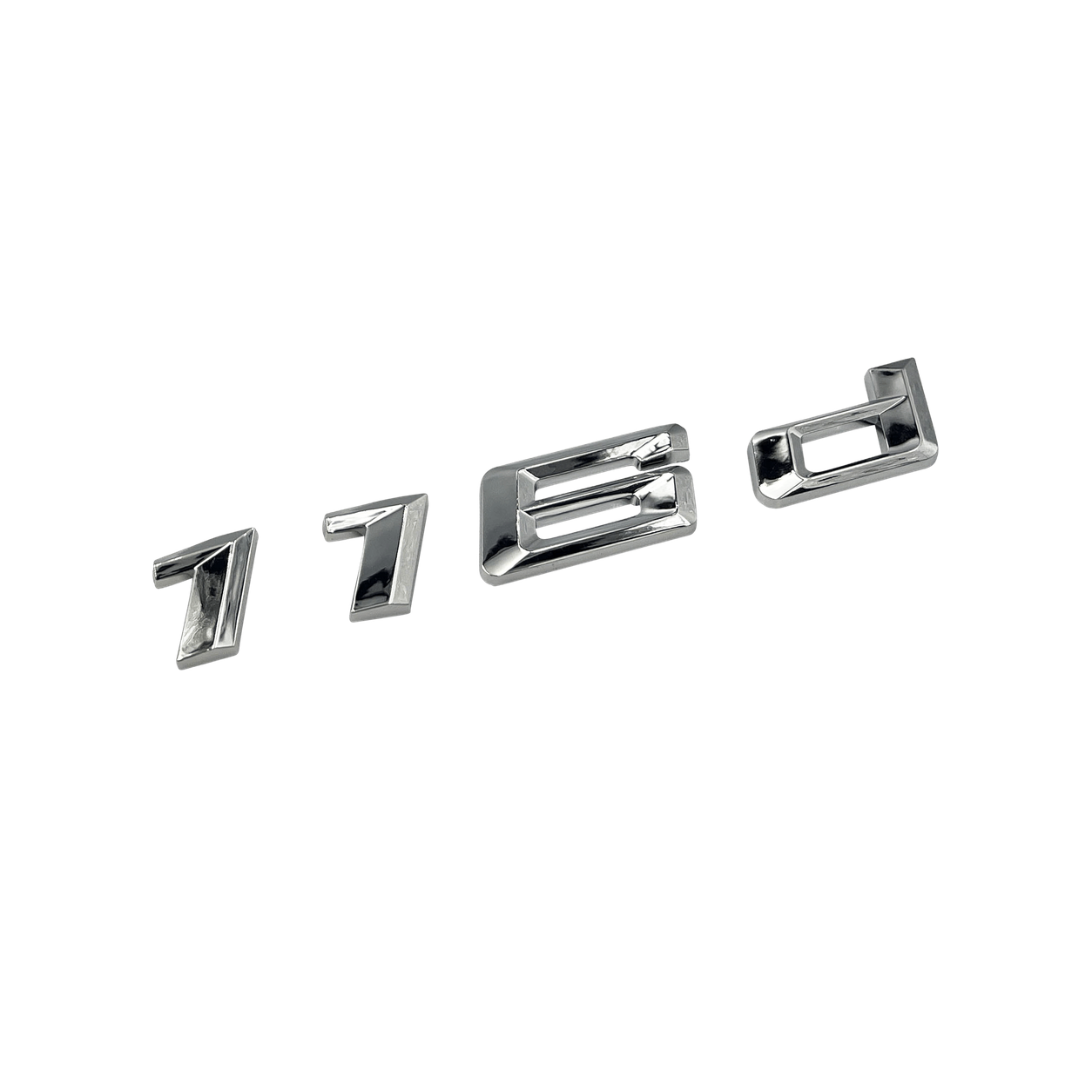 Emblema BMW 116d cromado para mala traseira
