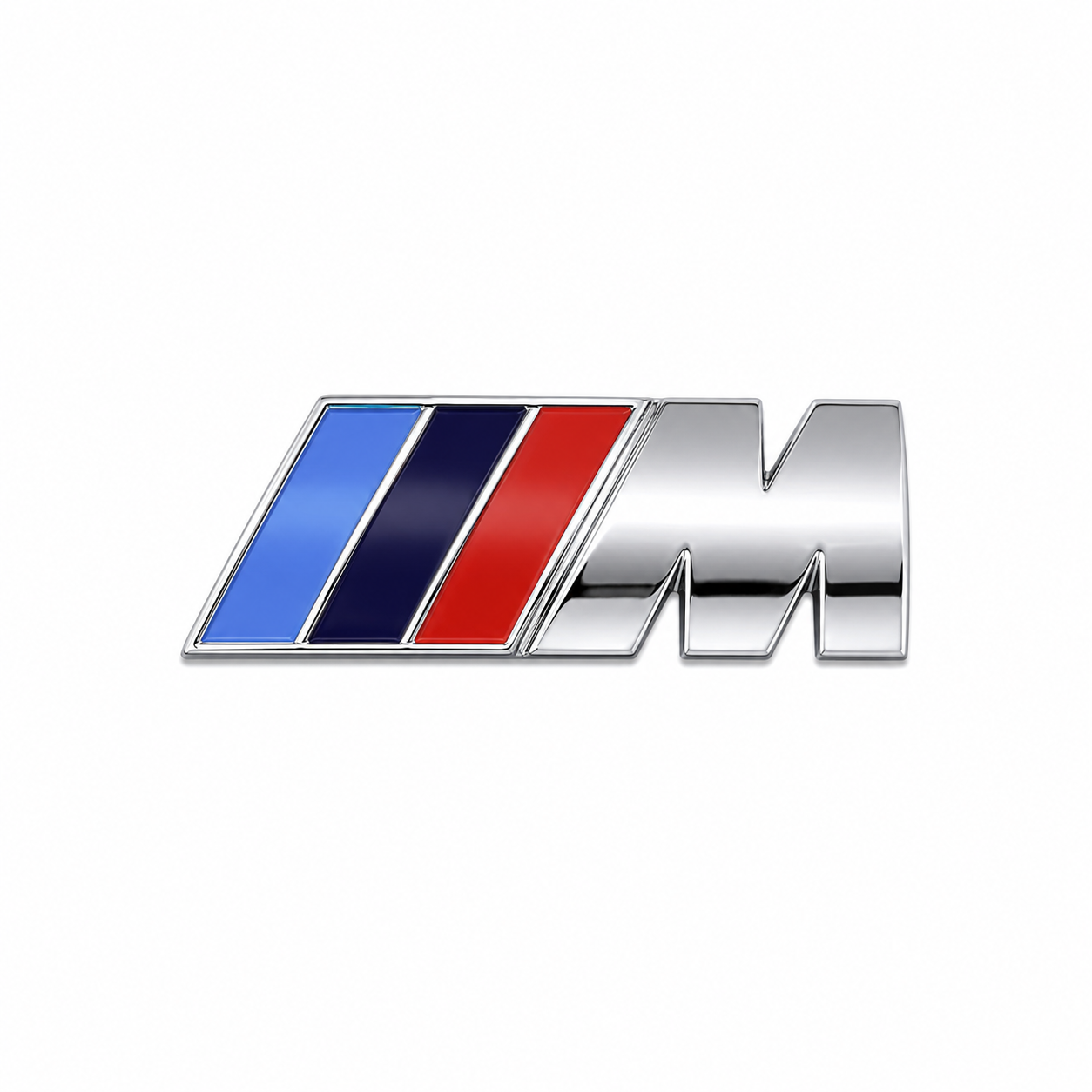 Emblema M traseiro BMW cromado para mala