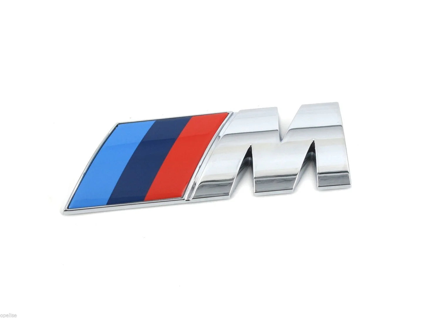 Emblema BMW M Lateral | Prata, Preto Brilhante e Preto Mate
