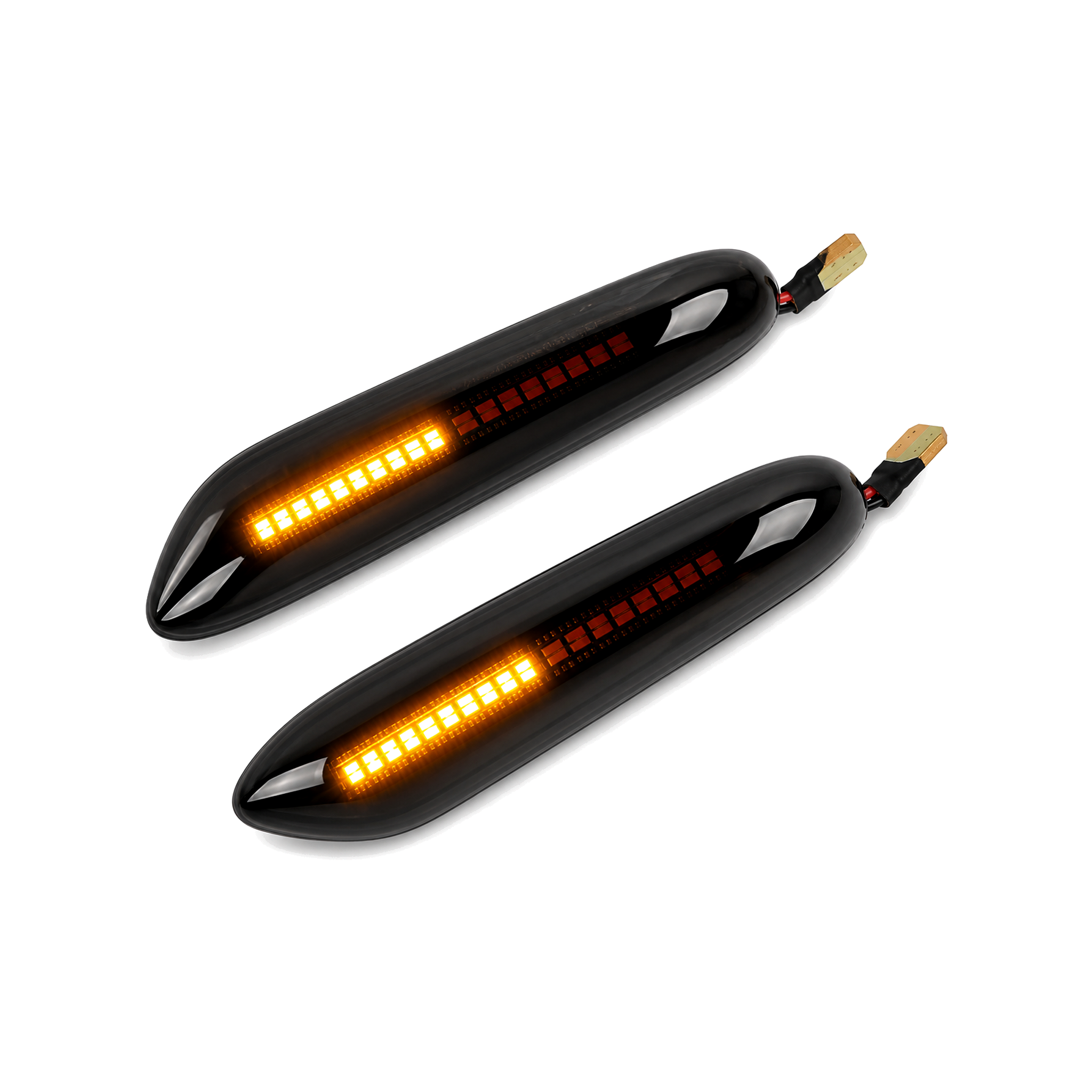 Piscas laterais LED BMW E46 E6X E8X E9X preto fumado