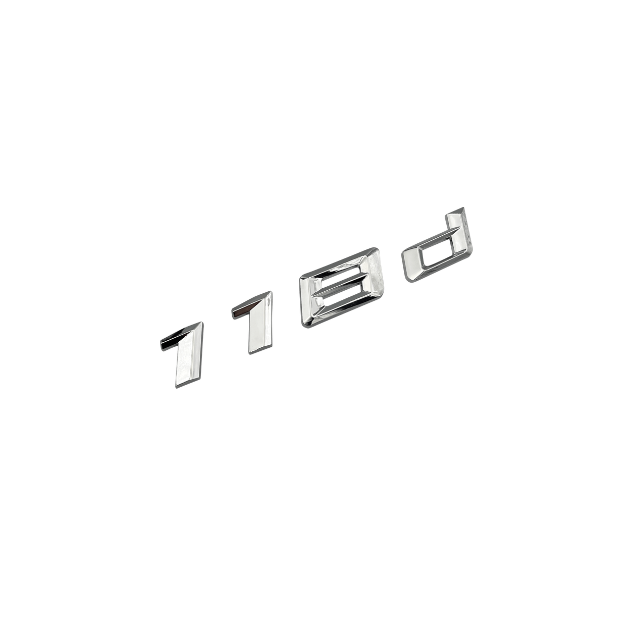 Emblema BMW 118d cromado para mala traseira