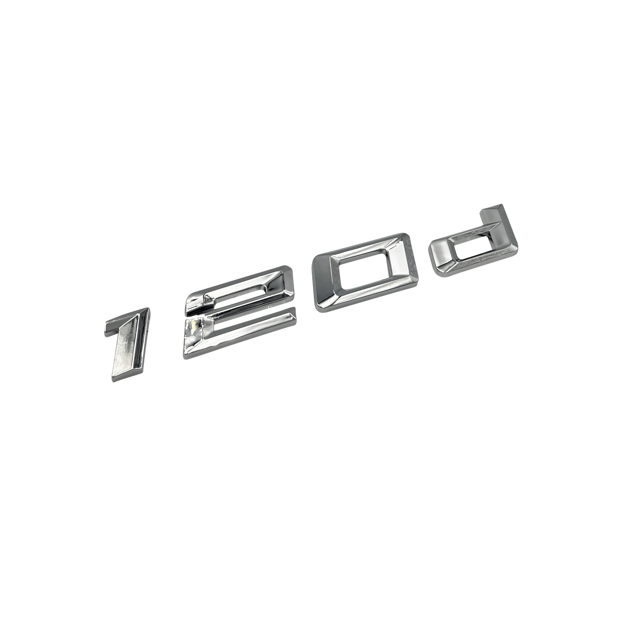 Emblema BMW 120d cromado para mala traseira