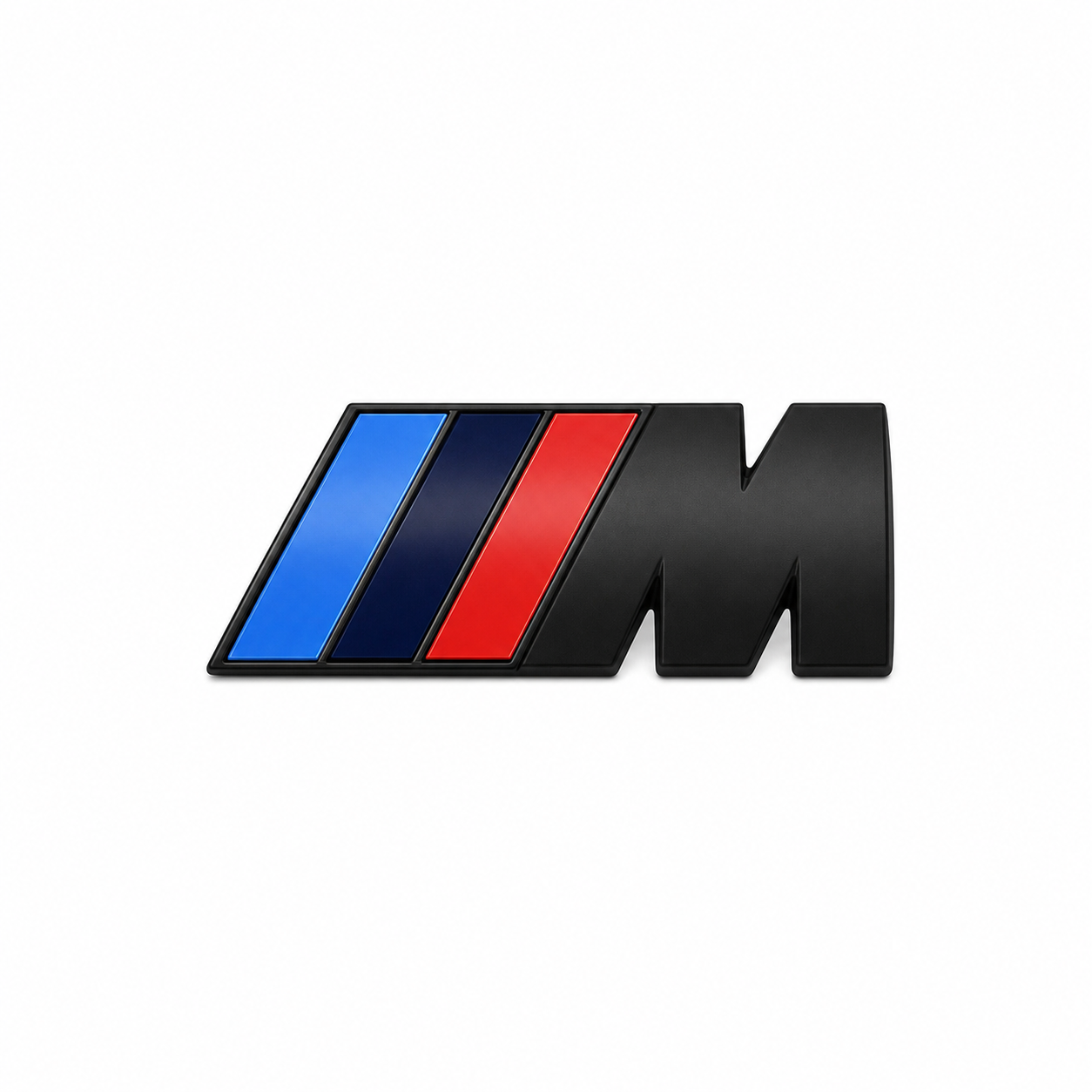 Emblema BMW M lateral preto matte