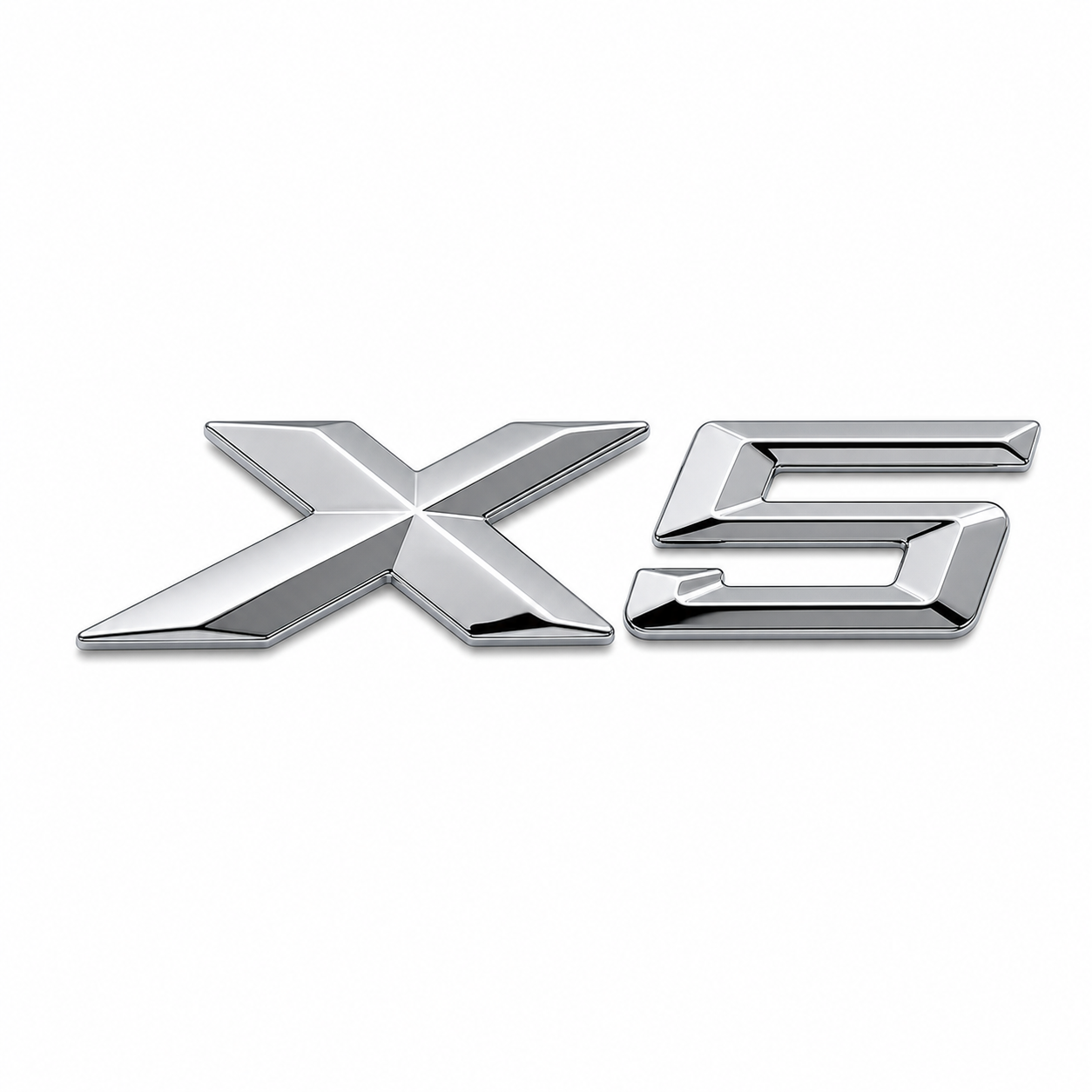 Emblema BMW X5 prata para mala traseira