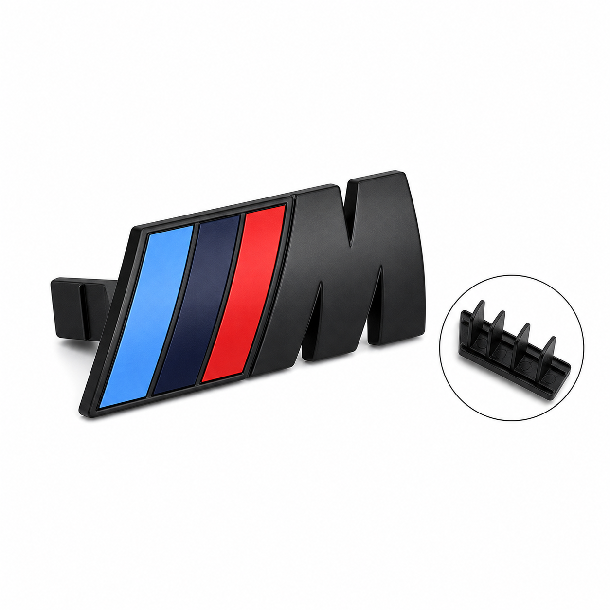 Emblema M BMW para grelha preto mate frontal